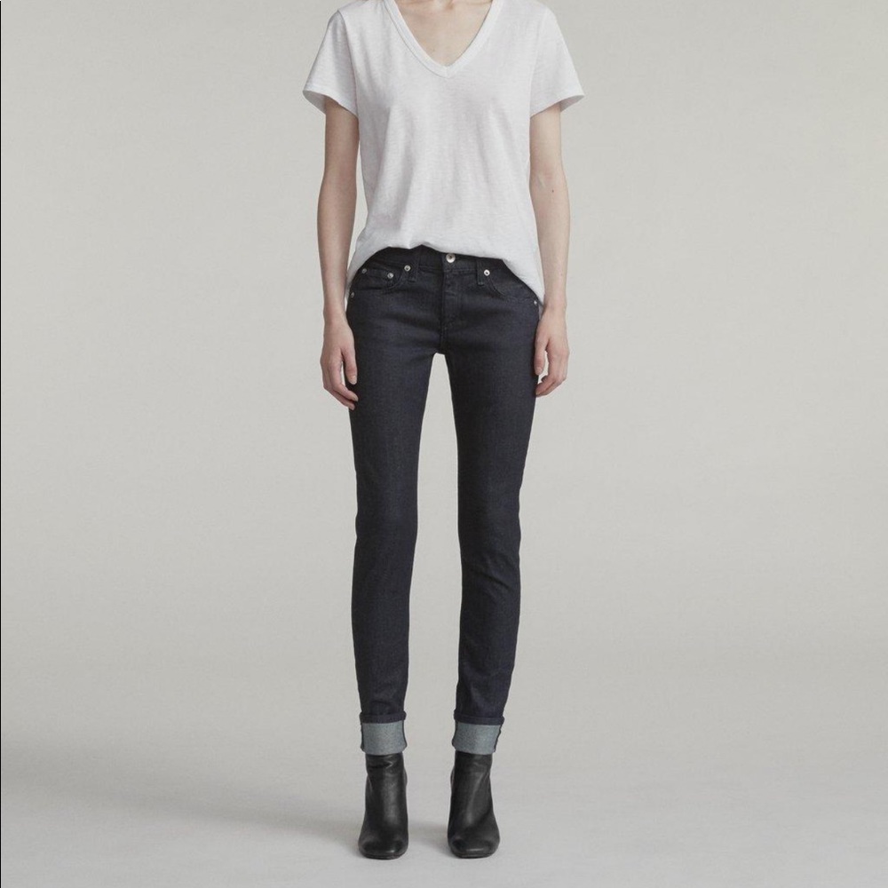 Rag & Bone Dre Low-Rise Boyfriend Jeans Sz 27 52M